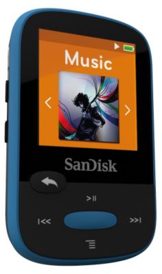 SanDisk MP3 Player 8GB Sansa Clip Sports Blau myToys