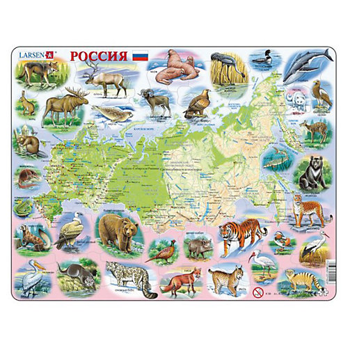 Пазл Larsen "Россия", 100 элементов от Larsen