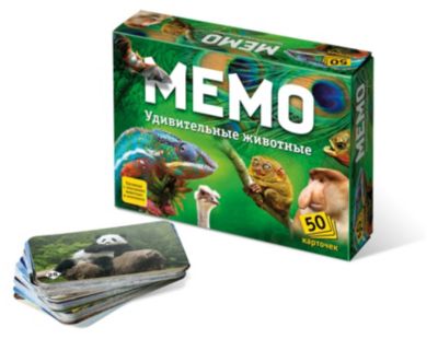 Игра "Мемо. Удивительные животные"
