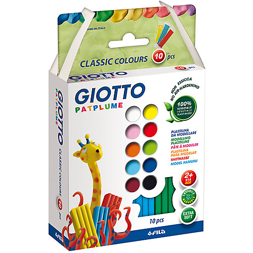 Экстра-мягкий пластилин Giotto 10 цветов х 20 г от Giotto