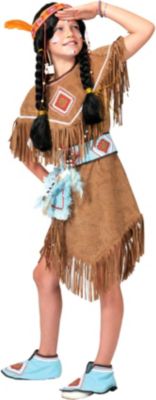 Kinder Karneval Kostüm Fasching Indianerin Gr.140 K 