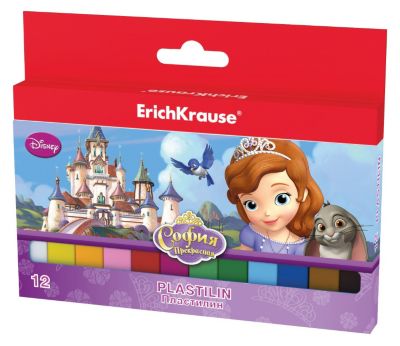 Пластилин "Принцесса София", 12 цветов, 180г, София Прекрасная