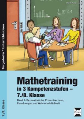 Buch - Mathetraining in 3 Kompetenzstufen - 7./8. Klasse
