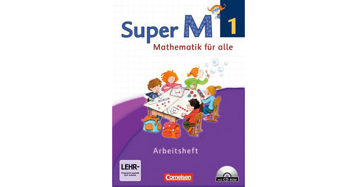 Buch - Super M - Mathematik alle, Ausgabe Westliche Bundesländer, Neubearbeitung: 1. Schuljahr, Arbeitsheft mit CD-ROM [Att8:BandNrText: 834105] Kinder