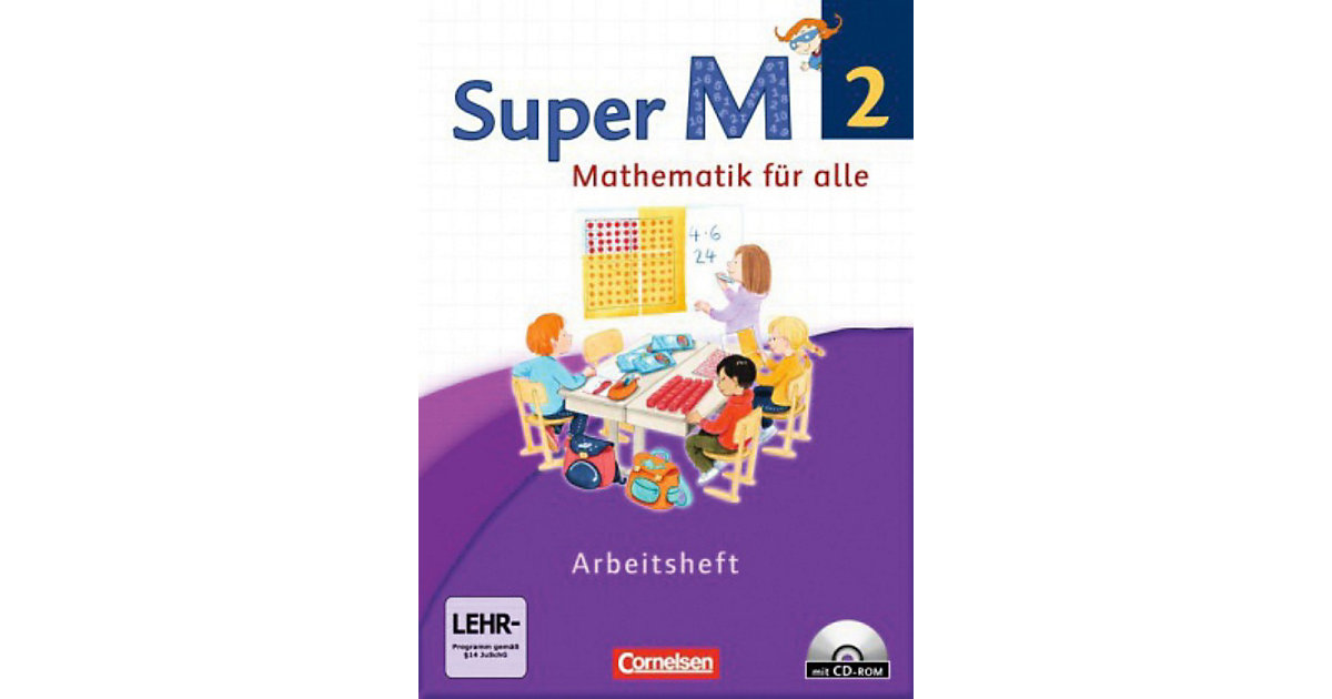 Buch - Super M - Mathematik alle, Ausgabe Westliche Bundesländer, Neubearbeitung: 2. Schuljahr, Arbeitsheft mit CD-ROM [Att8:BandNrText: 834112] Kinder