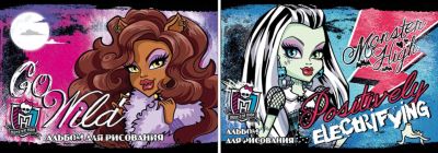 Альбом для рисования, 40 листов, Monster High