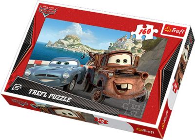 Пазл "Мэтр и Финн", 160 деталей, Тачки, Trefl