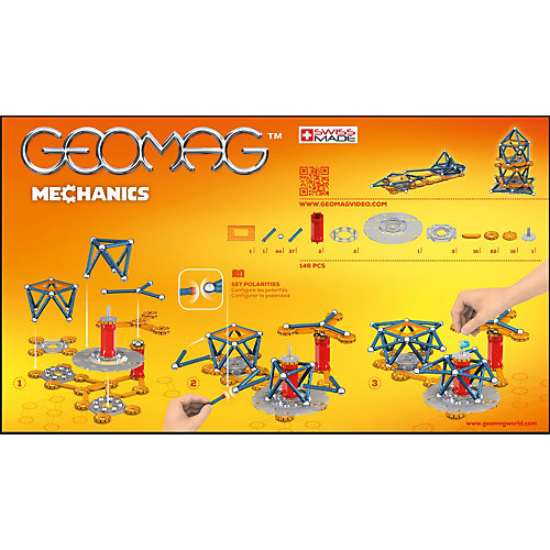 Магнитный конструктор Geomag "Mechanics", 146 деталей от Geomag