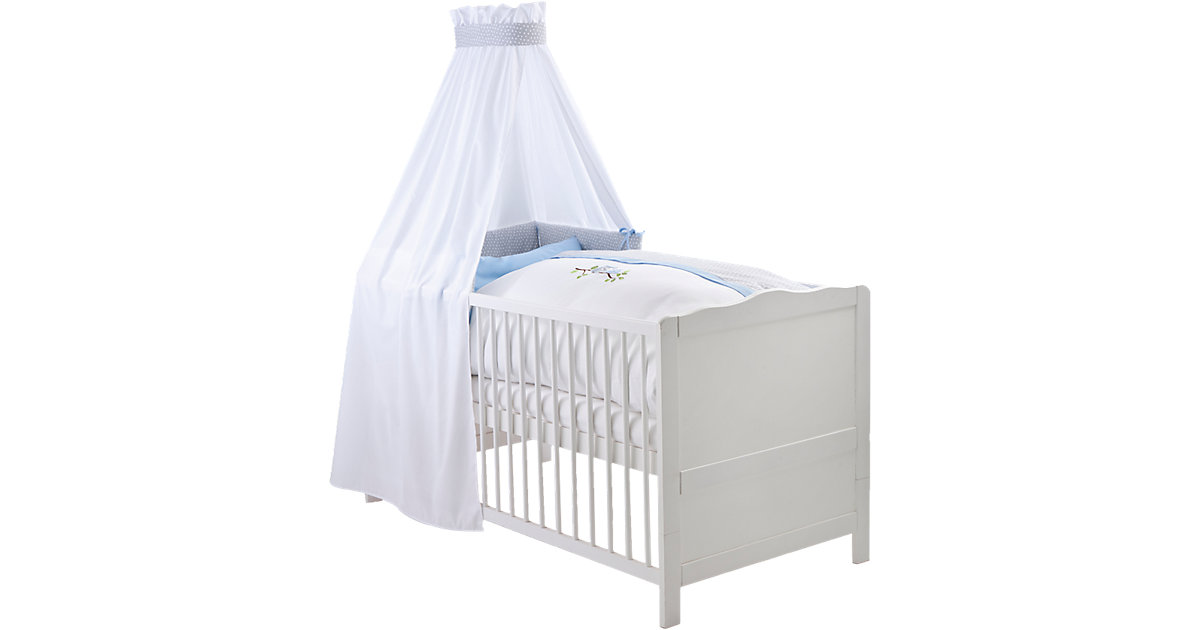 ZÖLLNER · JULIUS ZÖLLNER Bettset Voile Set mit Applikation kleine Eulen blau ZÖLLNER · JULIUS ZÖLLNER Bettset Voile Set mit Applikation kleine Eulen blau