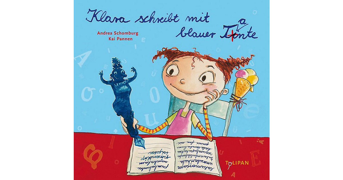 Buch - Klara schreibt mit blauer Tante