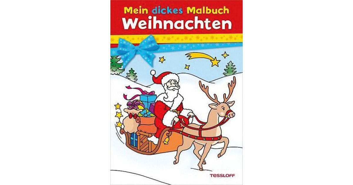 Buch - Mein dickes Malbuch - Weihnachten