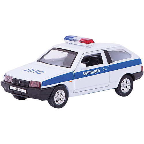 Модель машины 1:34-39 LADA 2108 МИЛИЦИЯ ДПС., Welly от Welly