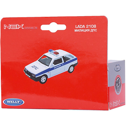 Модель машины 1:34-39 LADA 2108 МИЛИЦИЯ ДПС., Welly от Welly