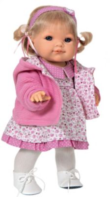 Кукла Эвита в розовом, 38 см, Munecas Antonio Juan