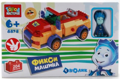 Конструктор  "Машина с фигуркой Нолика", 204 дет., Город мастеров