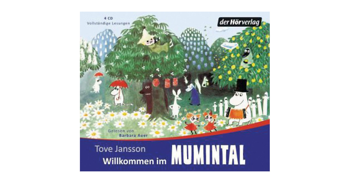 Willkommen im Mumintal, 4 Audio-CDs Hörbuch