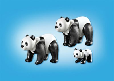 Playmobil 6652 - Famille Pandas Avec Bébé - Jeu Éducatif Pour Enfants De 4 à 10 Ans