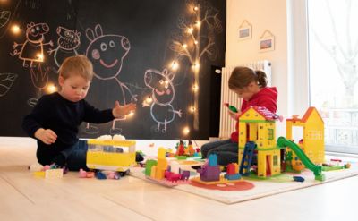 Peppa Pig Peppa Haus Villa Kinder DIY Montage Spielzeug Vergnügungspark Geschenk 