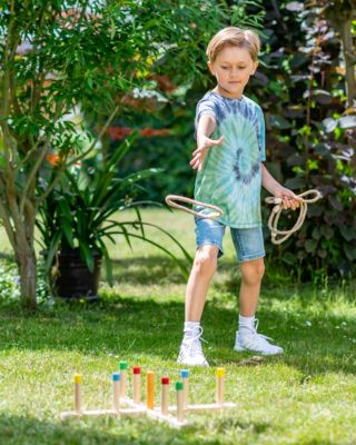 Hudora Kinder Partyset 25 teilig Spiele Sackhüpfen Hüpfsack Eierlaufen 