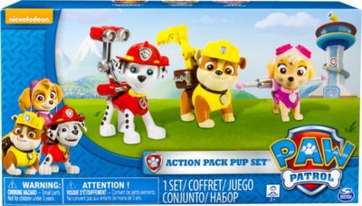 Neu Set of 7 Paw Patrol Pup Deluxe Spiel Figuren Spielzeug Spielfiguren DE  2021 