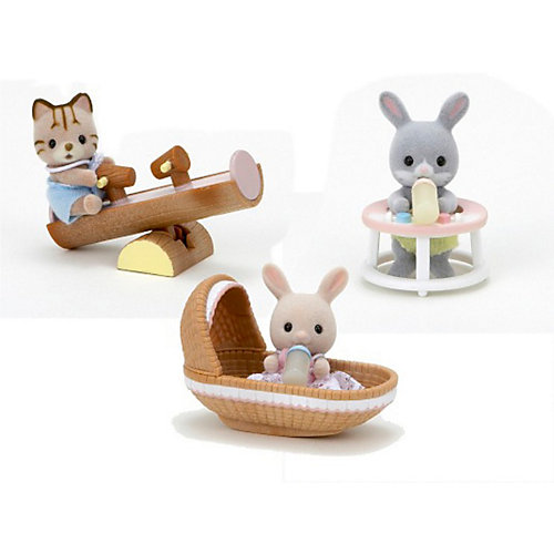 Набор #4 "Младенец в пластиковом сундучке", Sylvanian Families от Эпоха Чудес