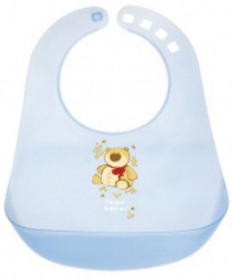 Пластиковый нагрудник, Canpol Babies, голубой
