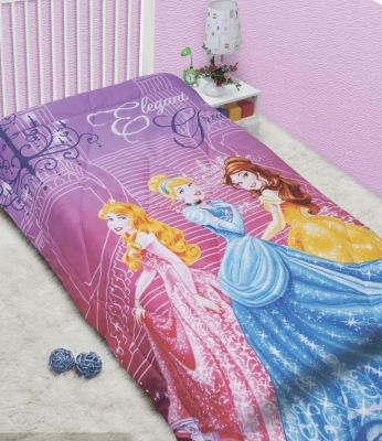 Одеяло зимнее "Принцессы в замке" 140*205, роялон, Disney Princess