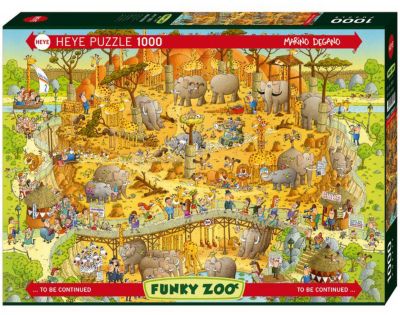Пазл  "Африканский зоопарк",1000 деталей, Heye