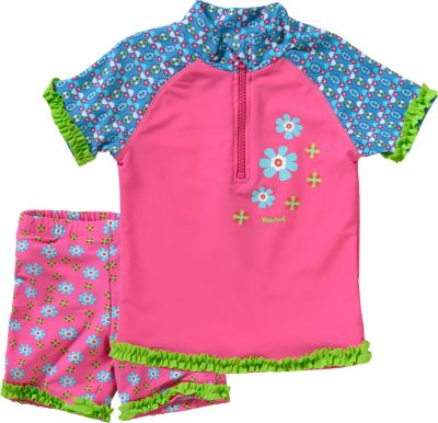2-teiliger Kinder Schwimmanzug mit UV Schutz pink Gr. 122/128 Mädchen Kinder