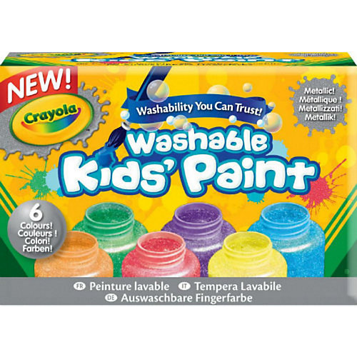 Краски с металлическим эффектом, 6 цветов, Crayola от Crayola