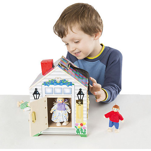Игровой набор Melissa&Doug «Создай свой мир. Дом с замками», звук от Melissa & Doug