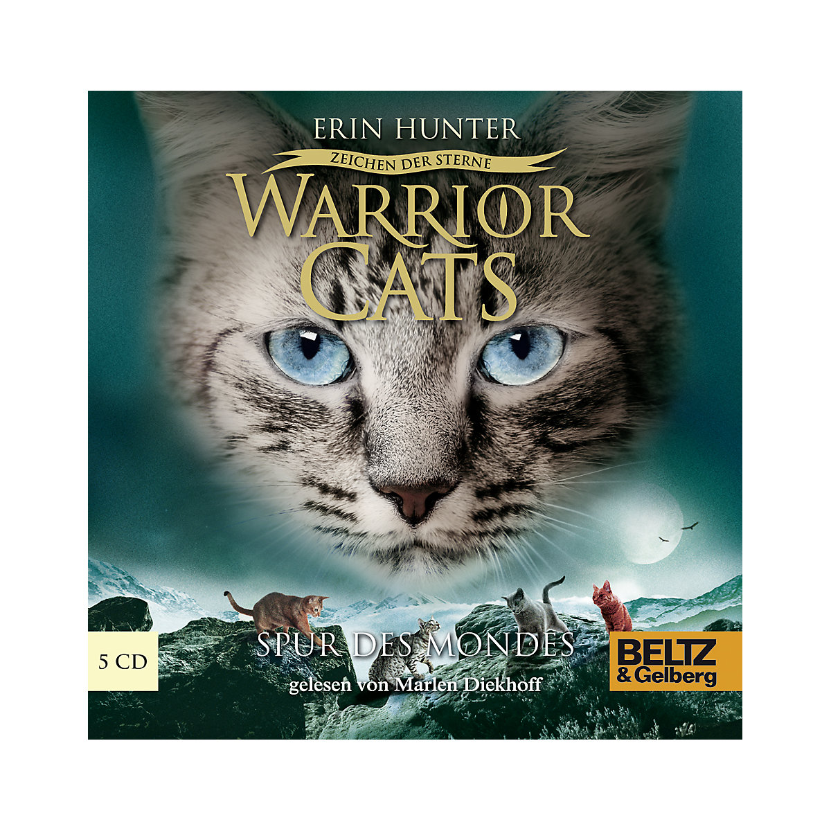 Warrior Cats Zeichen der Sterne: Spur des Mondes 5 Audio-CDs