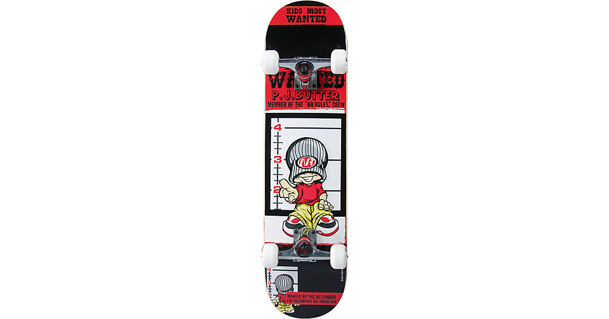 Skateboard PJ Butter schwarz/rot