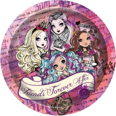 Тарелка бумажная Ever After High, 10шт
