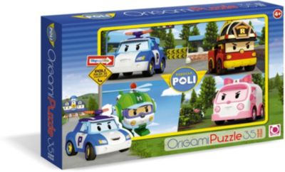 Пазл Робокар Поли, 35 MAXI деталей, Оригами