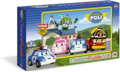 Пазл Робокар Поли, 35 MAXI деталей, Оригами