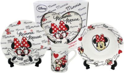 Набор керамической посуды "Минни Маус" (3 предмета)