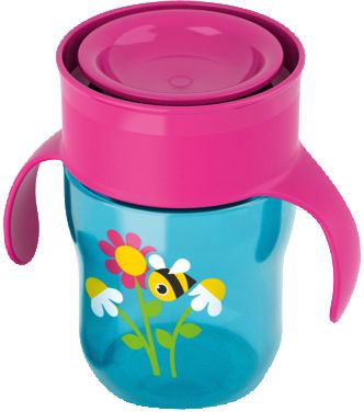 Neu AVENT PHILIPS Auslauf Cup//Becher Mädchen 12m+
