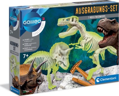 Set Ausgrabungs-Set Skelett Dinosaurier Aux Auswahl Aufbauleuchte/Collectioner 