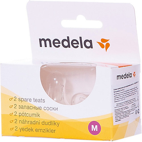 Соски силиконовые, 2 шт/уп, размер M, Medela от Medela