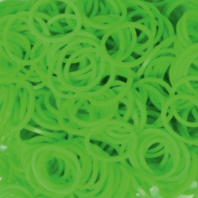 Резиночки  Неоновый зелёный (24 клипсы+600 рез.), Rainbow Loom