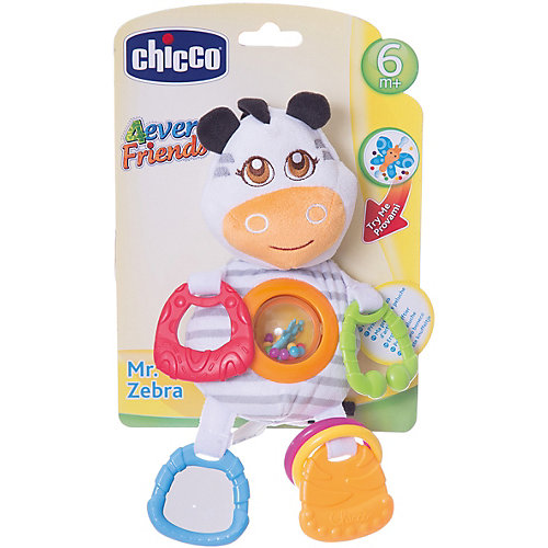 Мягкая игрушка-погремушка "Зебра", Chicco от CHICCO