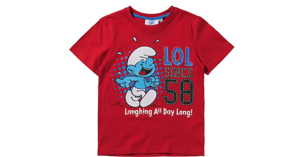 SCHLÜMPFE T-Shirt Gr. 128 Jungen Kinder SCHLÜMPFE T-Shirt Gr. 128 Jungen Kinder