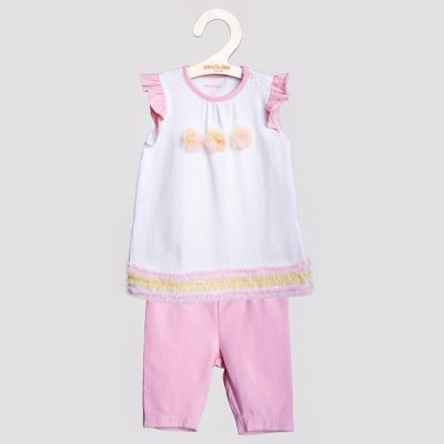 Комплект для девочки: футболка и бриджи PlayToday