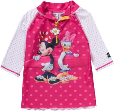 Minnie Mouse Badeshirt mit UV-Schutz Mdchen pink Gr. 110/116 Kleinkinder