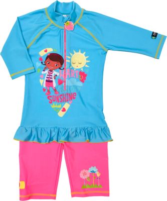 Baby Doc McStuffins Badeanzug mit UV-Schutz hellblau Gr. 98/104 Mädchen Kleinkinder