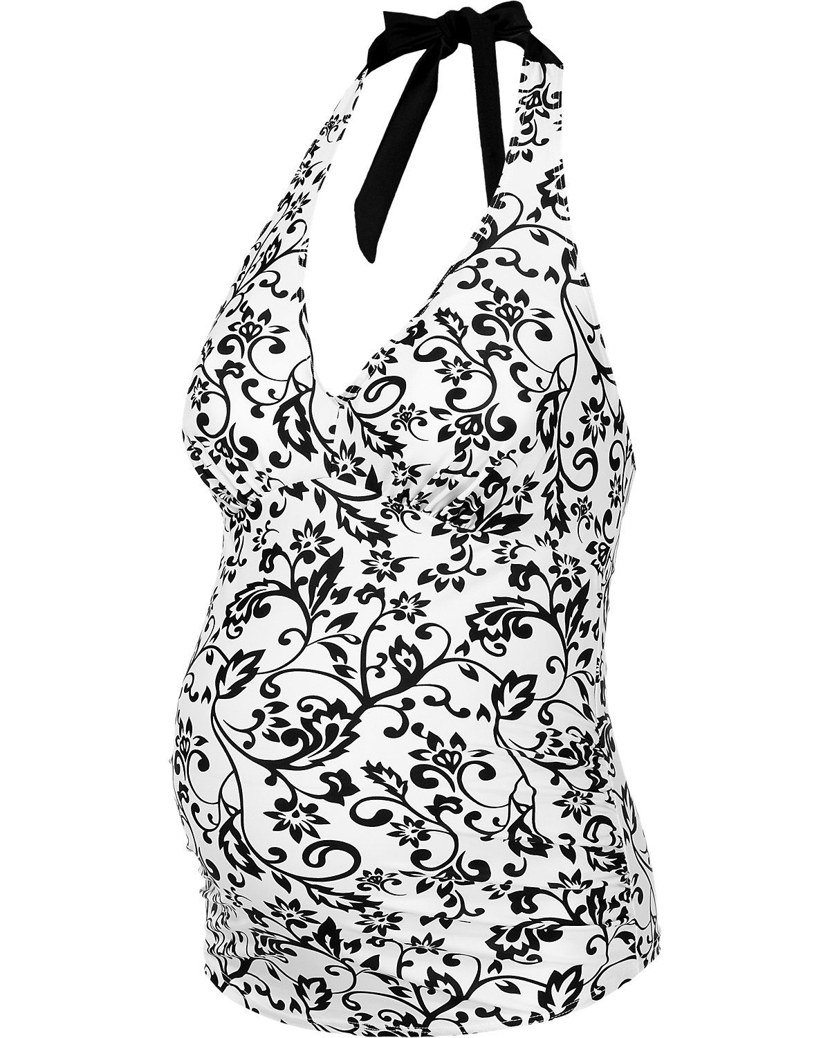 PETIT AMOUR Umstandstankini-Top BLACK & WHITE Maxicup (D-E)