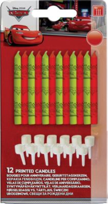 Geburtstagskerzen Cars Formula, 12 Stück