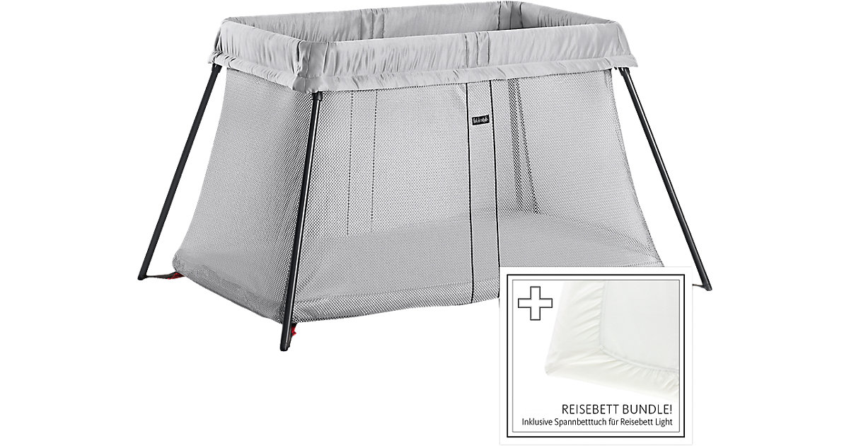 BabyBjörn · Reisebett inkl. Spannbetttuch, silver BabyBjörn · Reisebett inkl. Spannbetttuch, silver