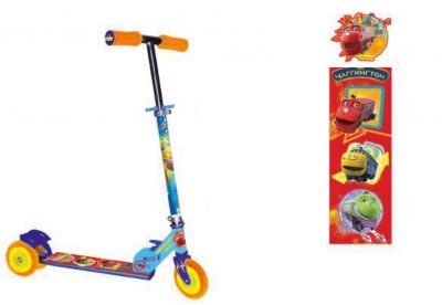 Трехколесный самокат,со светом и голографией, Чаггингтон